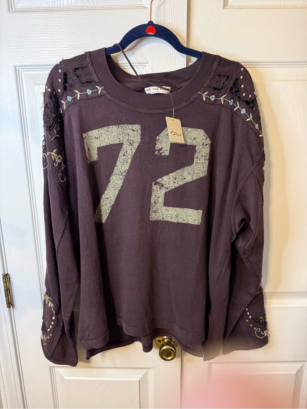 We The Free Lilith Tee Embroidered '72 Long Sleeve Tee